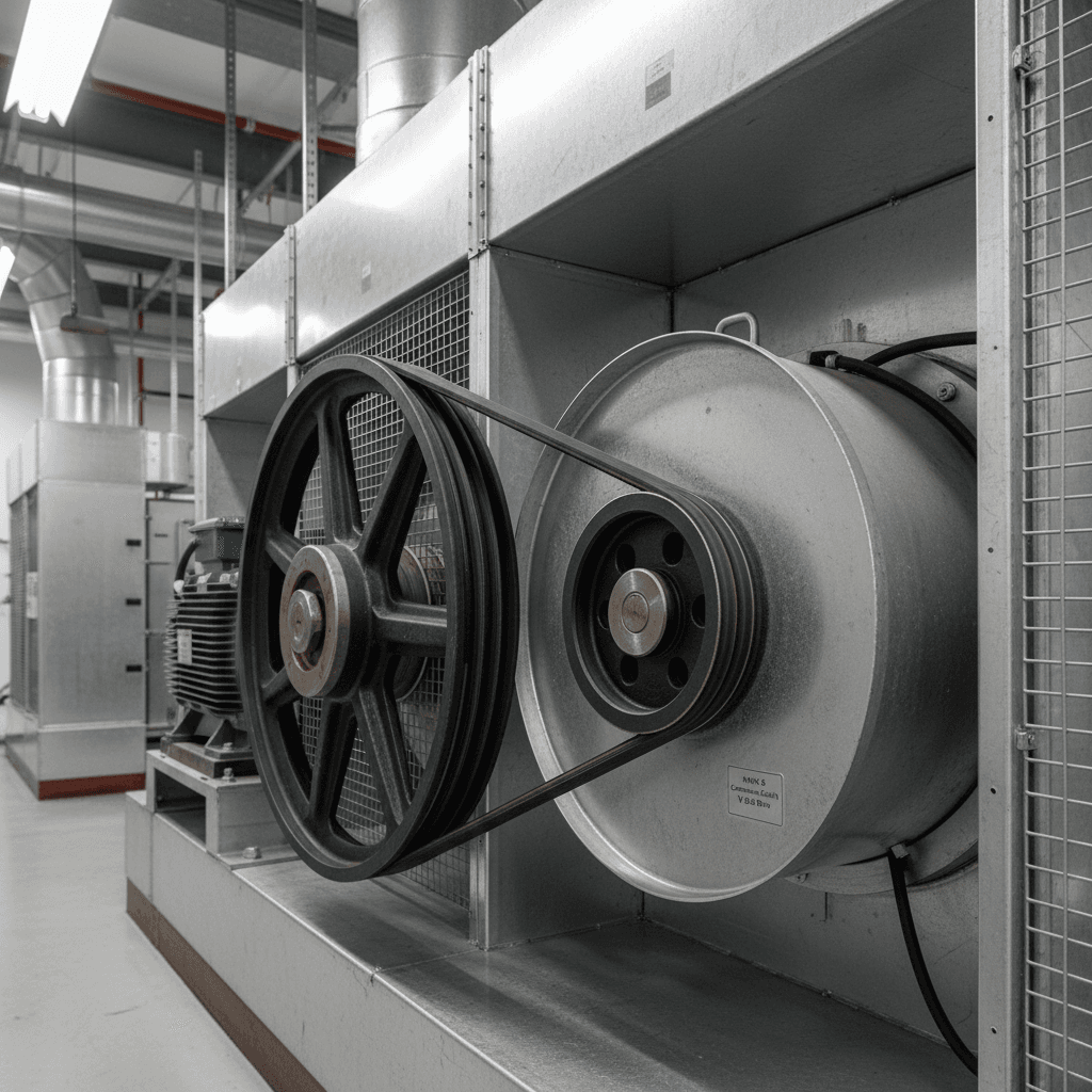 Quiet, long-life belts for fans and blowers.